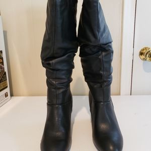 Rampage Slouch Wedge Boots